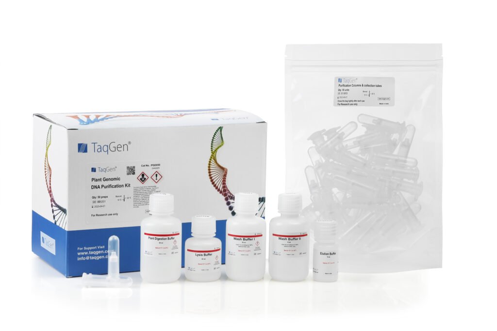 TaqGen® Plant Genomic DNA Purification Kit (50 preps)