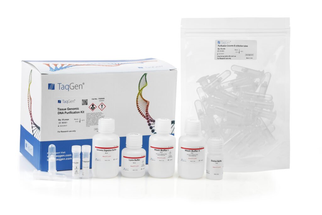 TaqGen® Tissue Genomic DNA Purification Kit (50 preps)